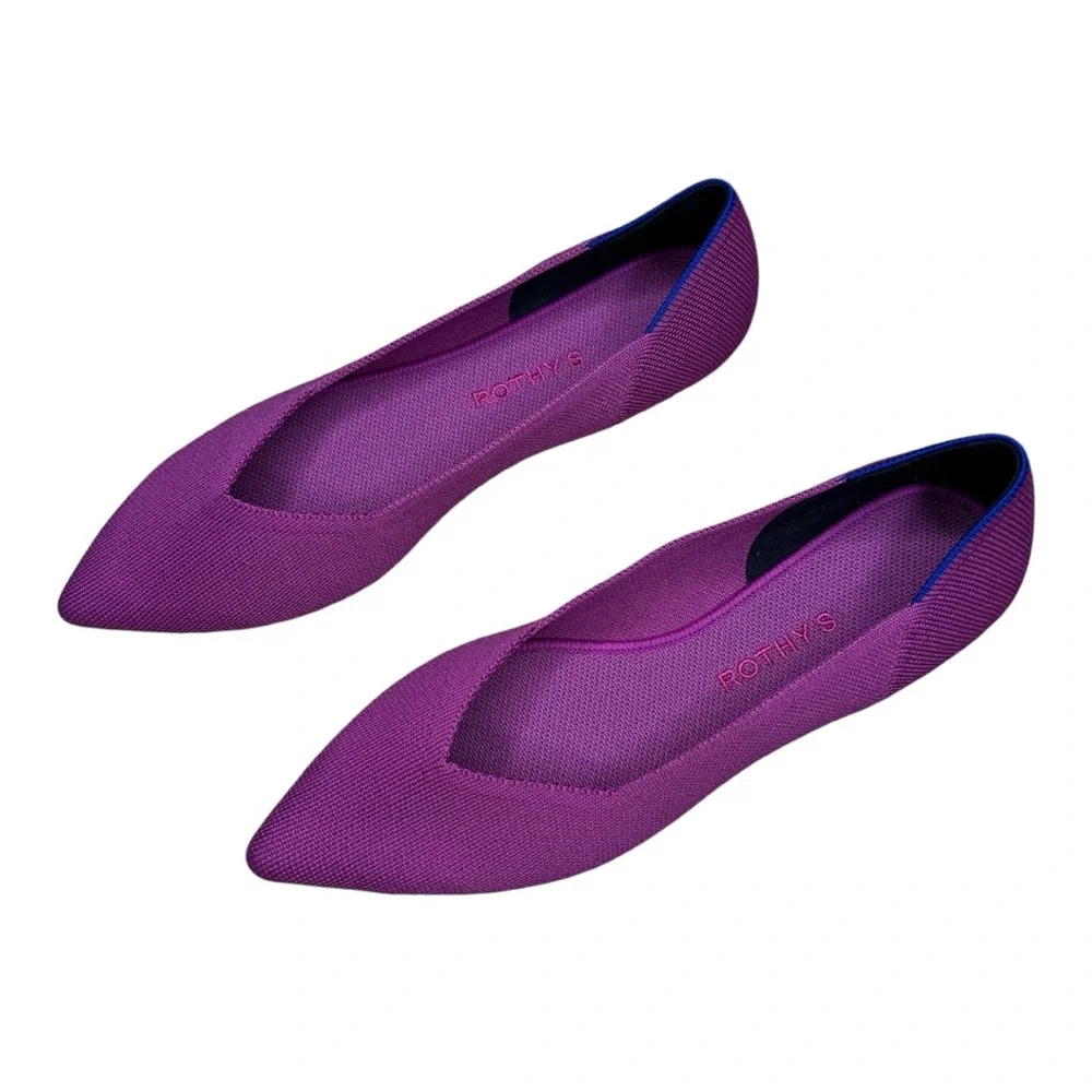Rothy’s The Point Wild Orchid Ballet Flats 11.5 Slip-On Comfort NWOB - Picture 5 of 10